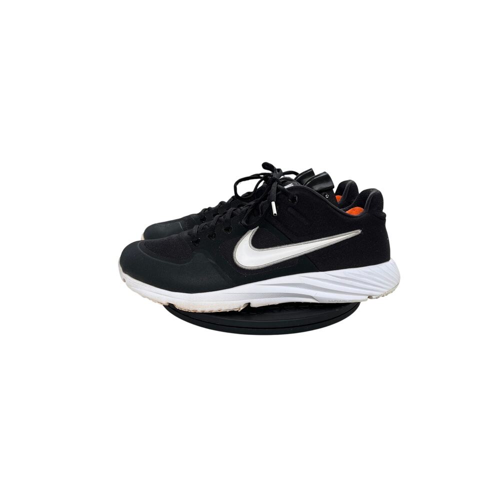 Nike Alpha Huarache Elite 2 Turf Baseball Shoes Spikeless Size 11.5 Black White